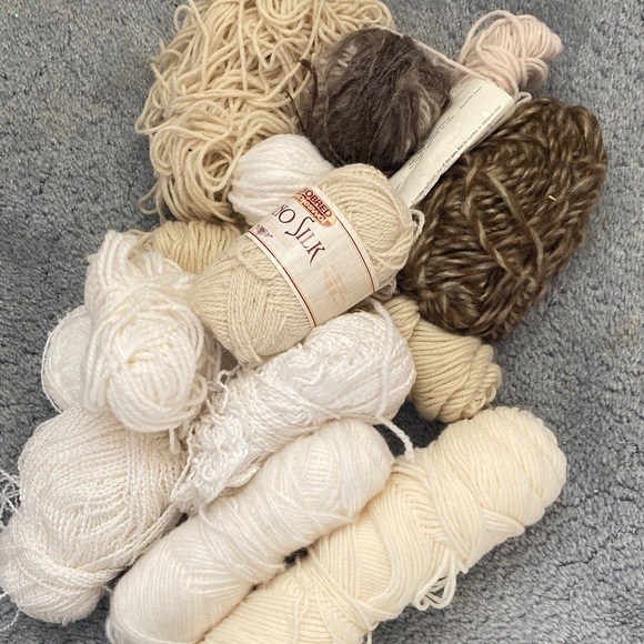 Other - Yarn Bundle - Cream and Brown